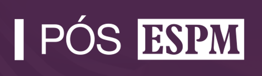 (Logo) A logo for 'PÓS ESPM' featuring white text on a deep purple background. Text: PÓS ESPM Colors: #542854, #FFFFFF Note: The image consists of stylized text representing a specific brand or program name, which is characteristic of a logo.