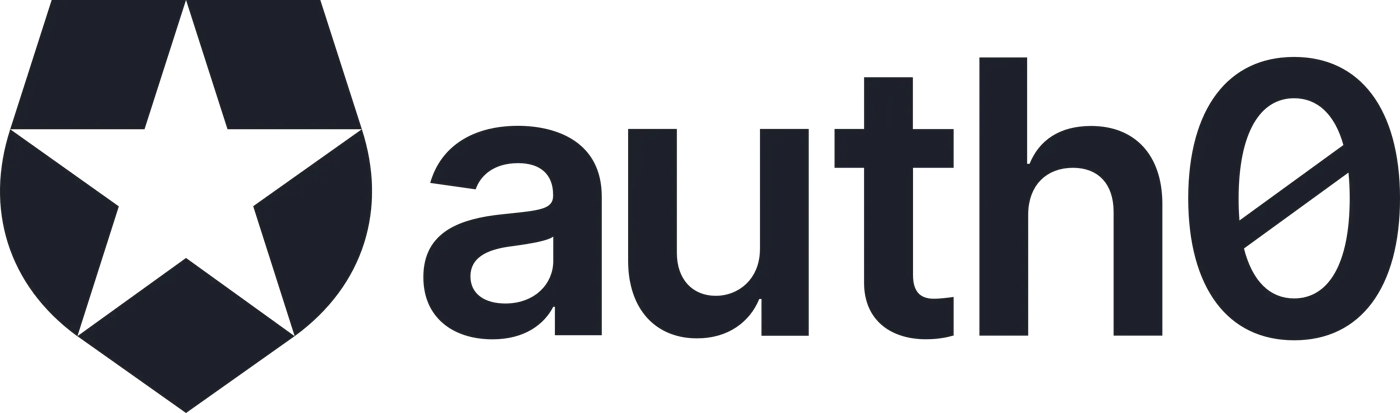 (Logo) A dark slate gray logo featuring a stylized circular emblem with a star inside, followed by the word 'autho', set against a black background. Text: autho Colors: #333845, #000000 Note: This image functions as a brand identifier, combining a unique graphic symbol (icon) with a specific brand name wordmark, which is the definition of a logo.