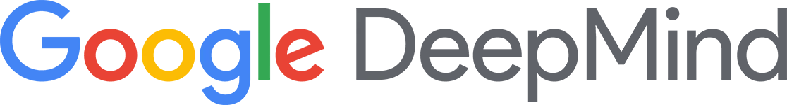(Logo) The official logo for Google DeepMind, featuring the multi-colored 'Google' brand name followed by 'DeepMind' in a solid dark grey font. Text: Google DeepMind Colors: #4285F4, #EA4335, #FBBC05, #34A853, #5F6368 Note: This is a clear, typographic brand identifier for a corporate entity, which fits the definition of a logo.
