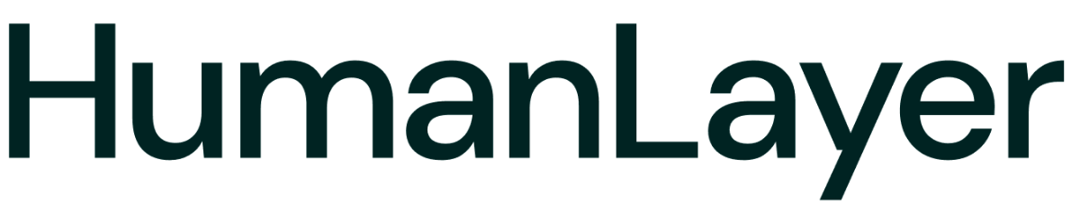 (Logo) The image displays the word 'HumanLayer' in a dark teal or dark green sans-serif font against a plain white background. Text: HumanLayer Colors: #1D3A38, #FFFFFF Note: The image consists solely of a stylized wordmark, which is characteristic of a text-based logo designed to represent a brand or entity.