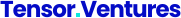 (Logo) A logo for 'Tensor Ventures' featuring bold blue sans-serif text with a small cyan square separator on a black background. Text: Tensor.Ventures Colors: #0000FF, #00FFFF, #000000 Note: The image displays a stylized brand name, which is characteristic of a corporate logo.