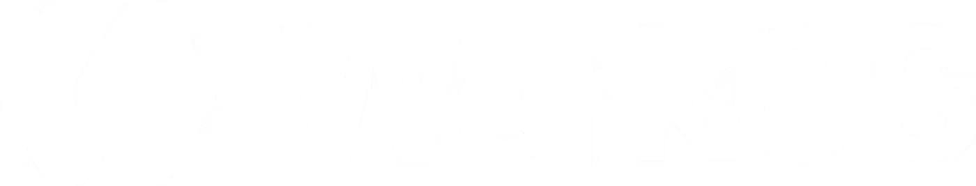 (Logo) The image shows the WorkOS logo, featuring a white stylized bracket symbol followed by the text 'WorkOS' on a solid black background. Text: WorkOS Colors: #FFFFFF, #000000 Note: The image displays a corporate brand mark consisting of a unique graphic symbol alongside the company name, which is the definition of a logo.